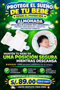 Almohada Antivuelco Anatomica para Bebe, Sueño Seguro y Postura Correcta 100%  Algodon Antialergico👶💤 ( Recibe y paga en la puerta de tu casa)