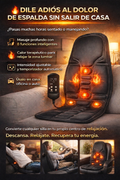 ASIENTO MASAJEADOR  Eléctrico con Calor Infrarrojo, vibrador para cuerpo entero,
